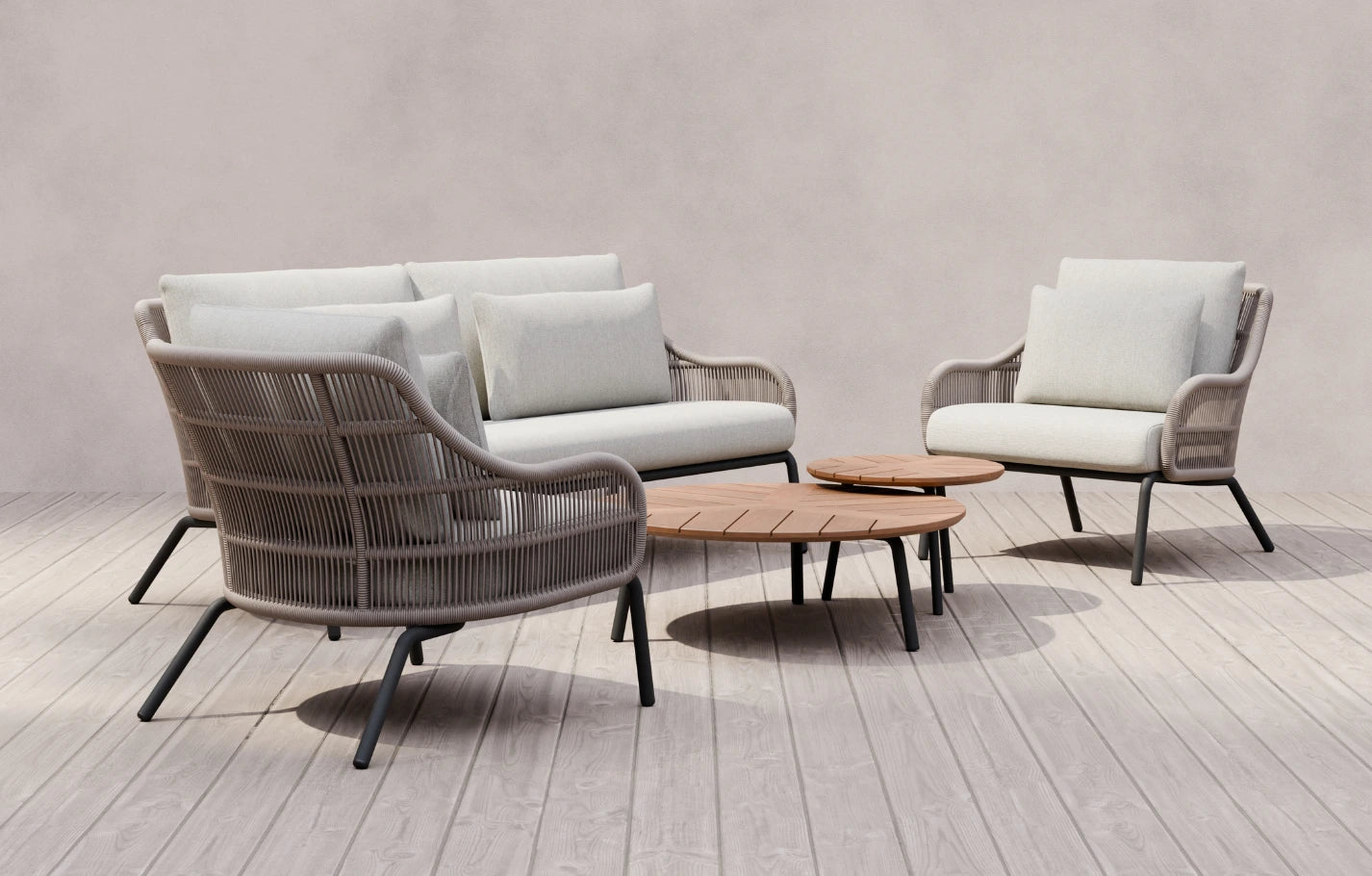 Cora 4 Seater Woven Sofa Set - MINT Outdoor