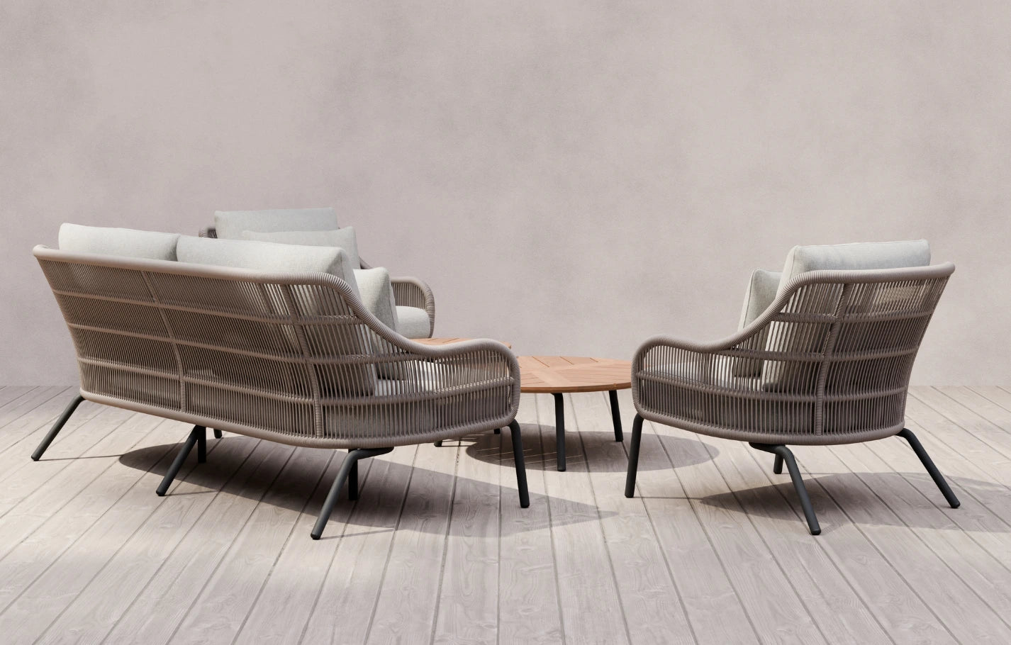 Cora 4 Seater Woven Sofa Set - MINT Outdoor