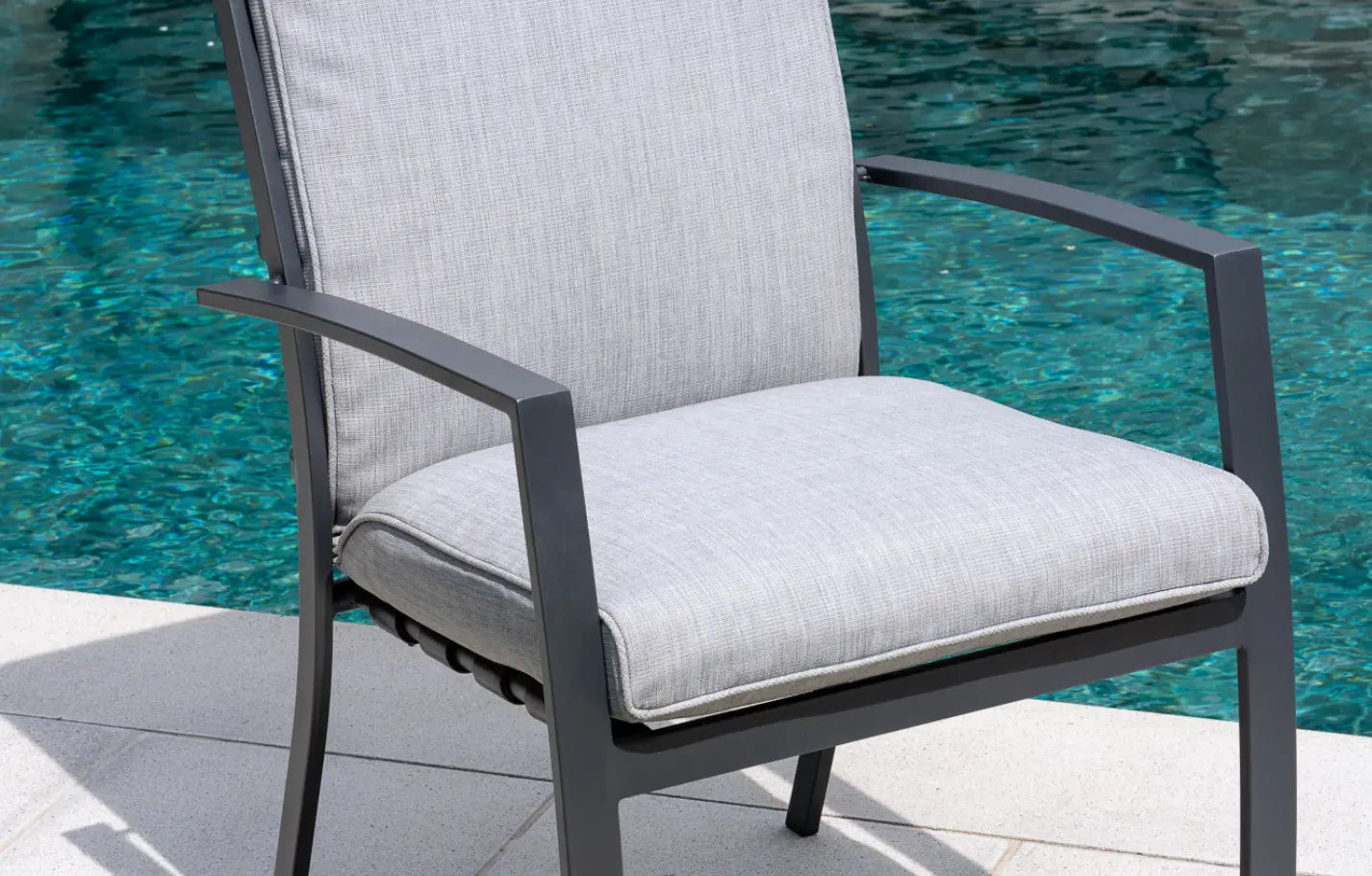 Montreal 8 Seater Stone and Aluminium Dining Set