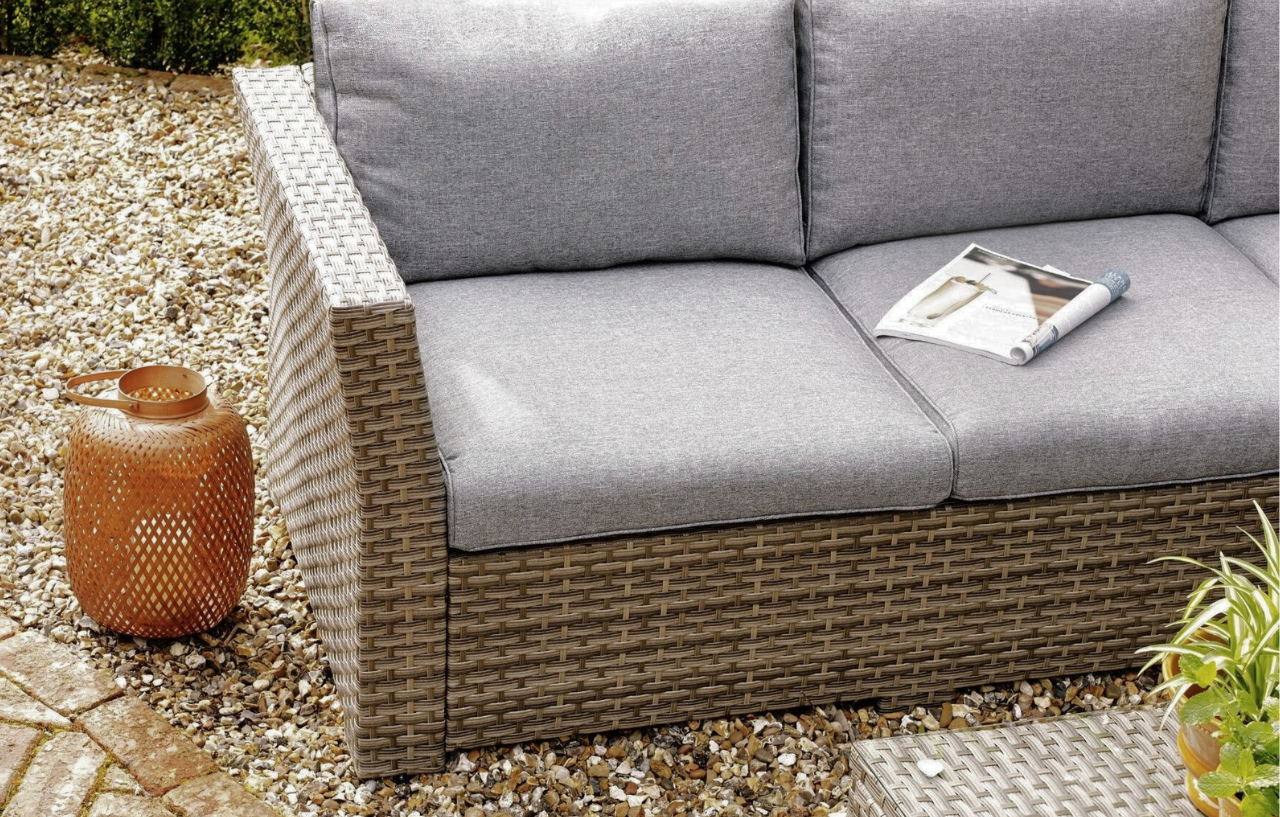 Chesterton Grey 5 Seater Corner Lounge Set - MINT Outdoor
