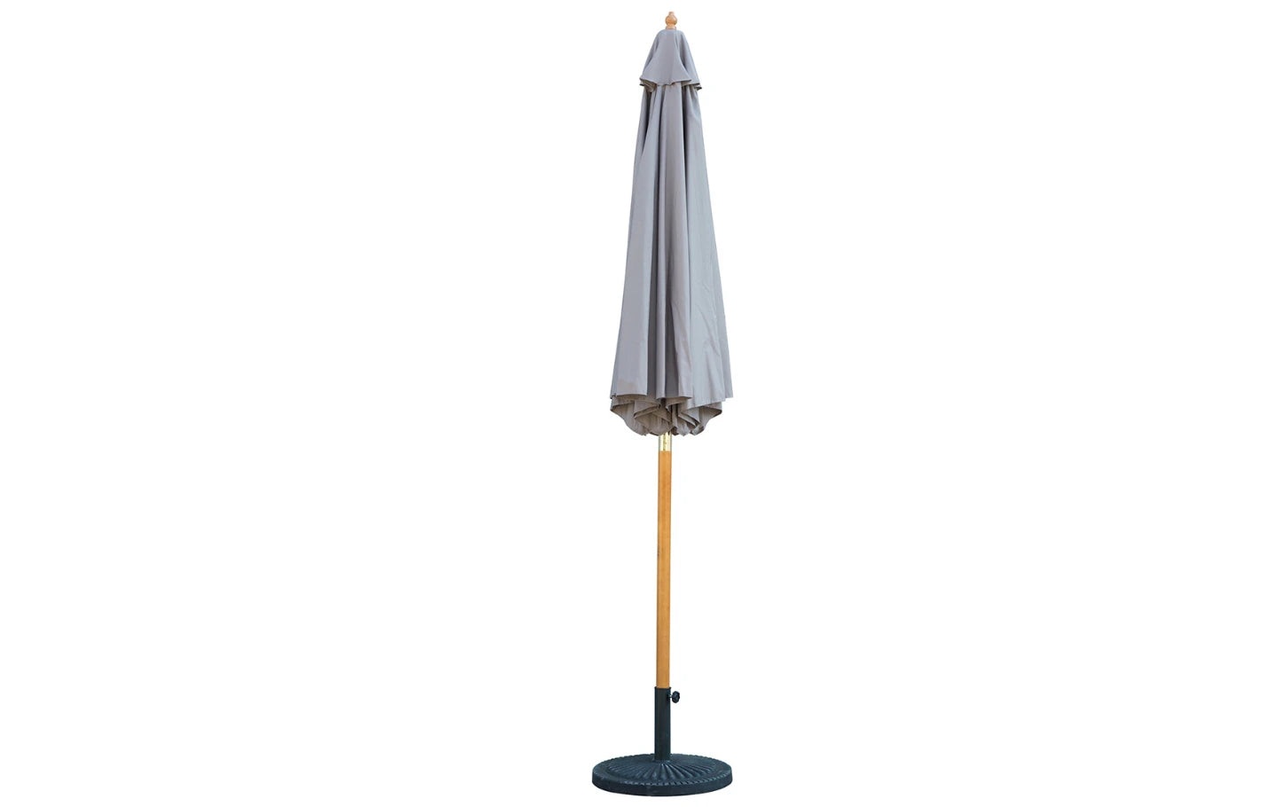 Bali Grey Wooden Parasol 2.85m - MINT Outdoor