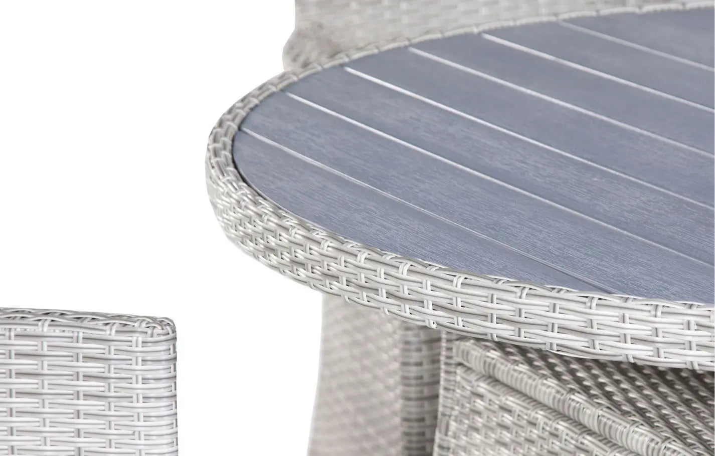 Bridgetown 6 Seater Round Rattan Dining Set 150cm - MINT Outdoor