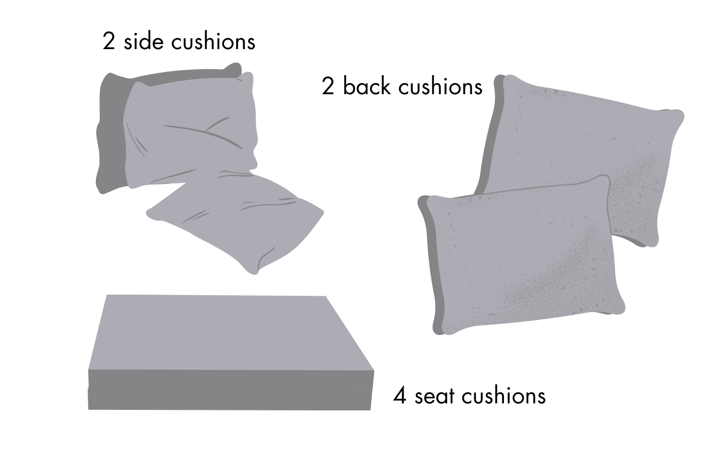 Santorini Modular Lounge Set Replacement Cushions/Covers