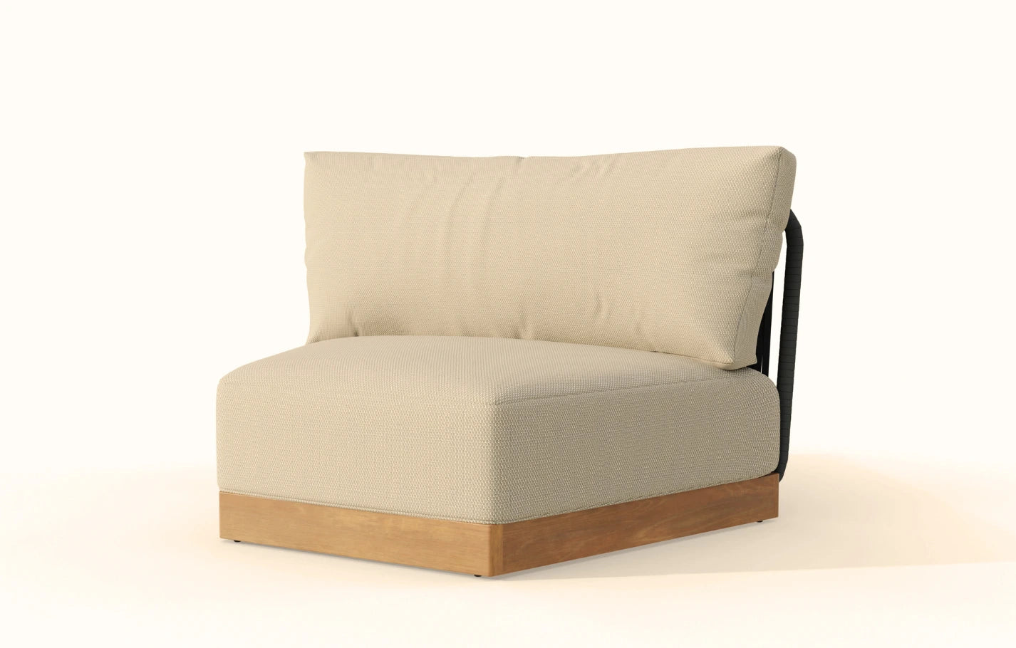 Bayswater 5 Seater Woven Wooden Corner Garden Sofa Set