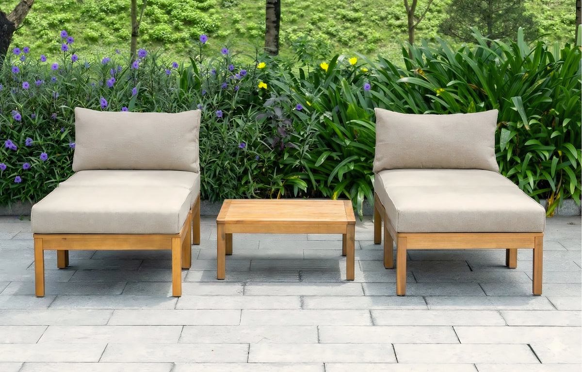 Terrace Set Cali 2 Seater Wooden Terrace Garden Lounge Set - MINT Outdoor