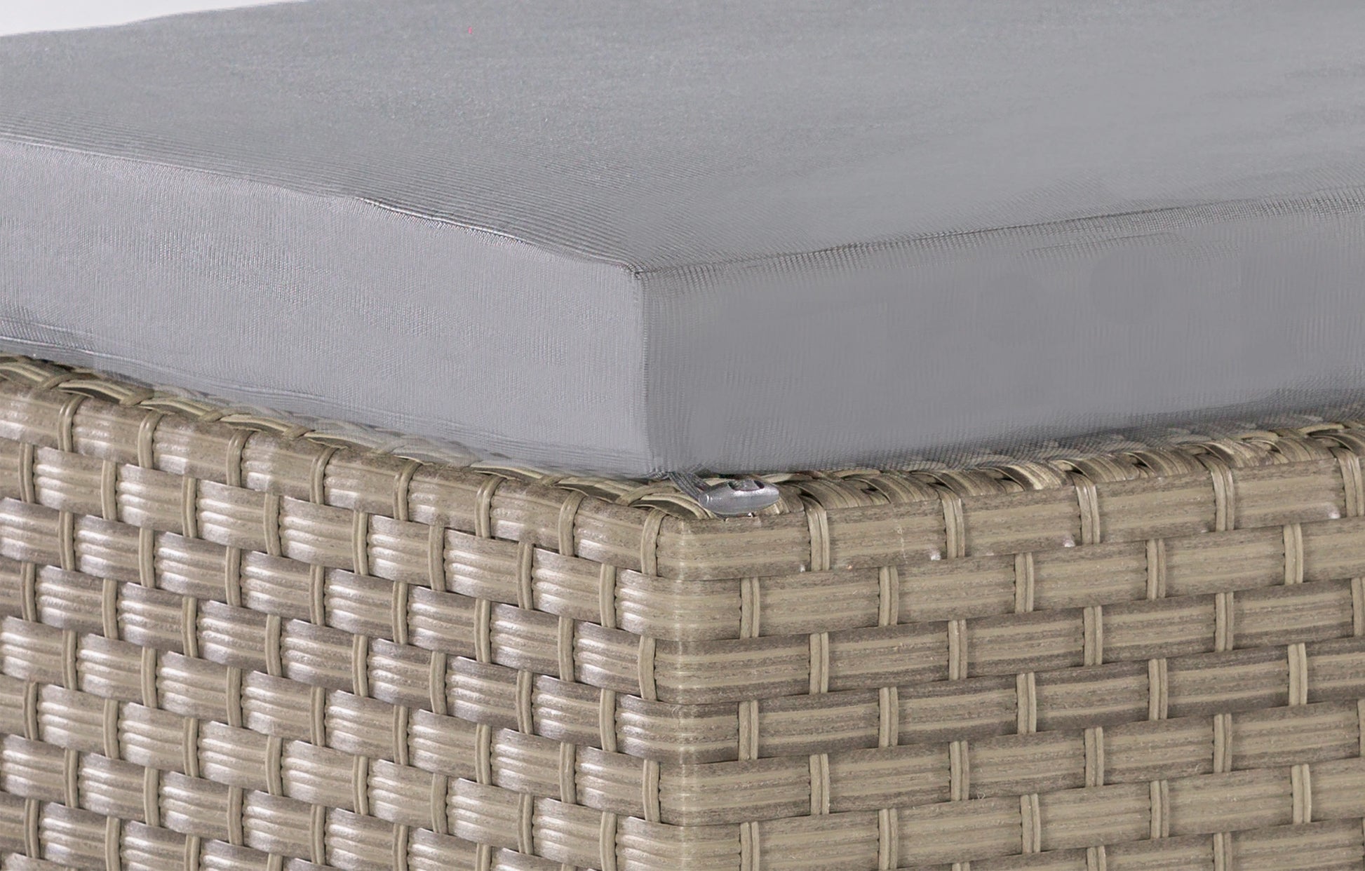 Chesterton Rattan Luxury Grey Sun Lounger - Set of Two - MINT Outdoor