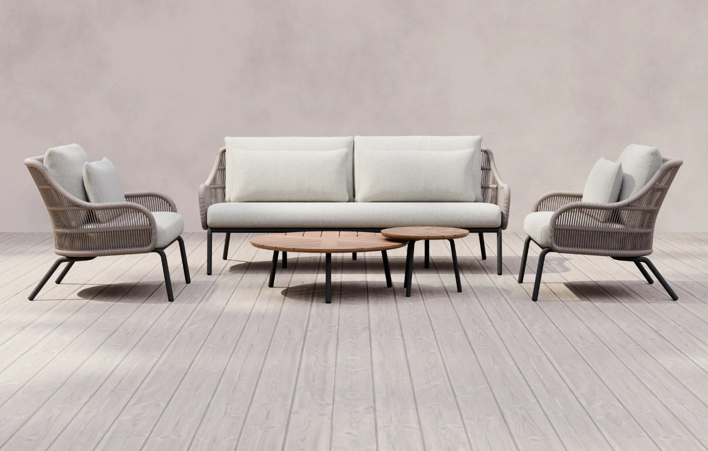 Cora 4 Seater Woven Sofa Set - MINT Outdoor