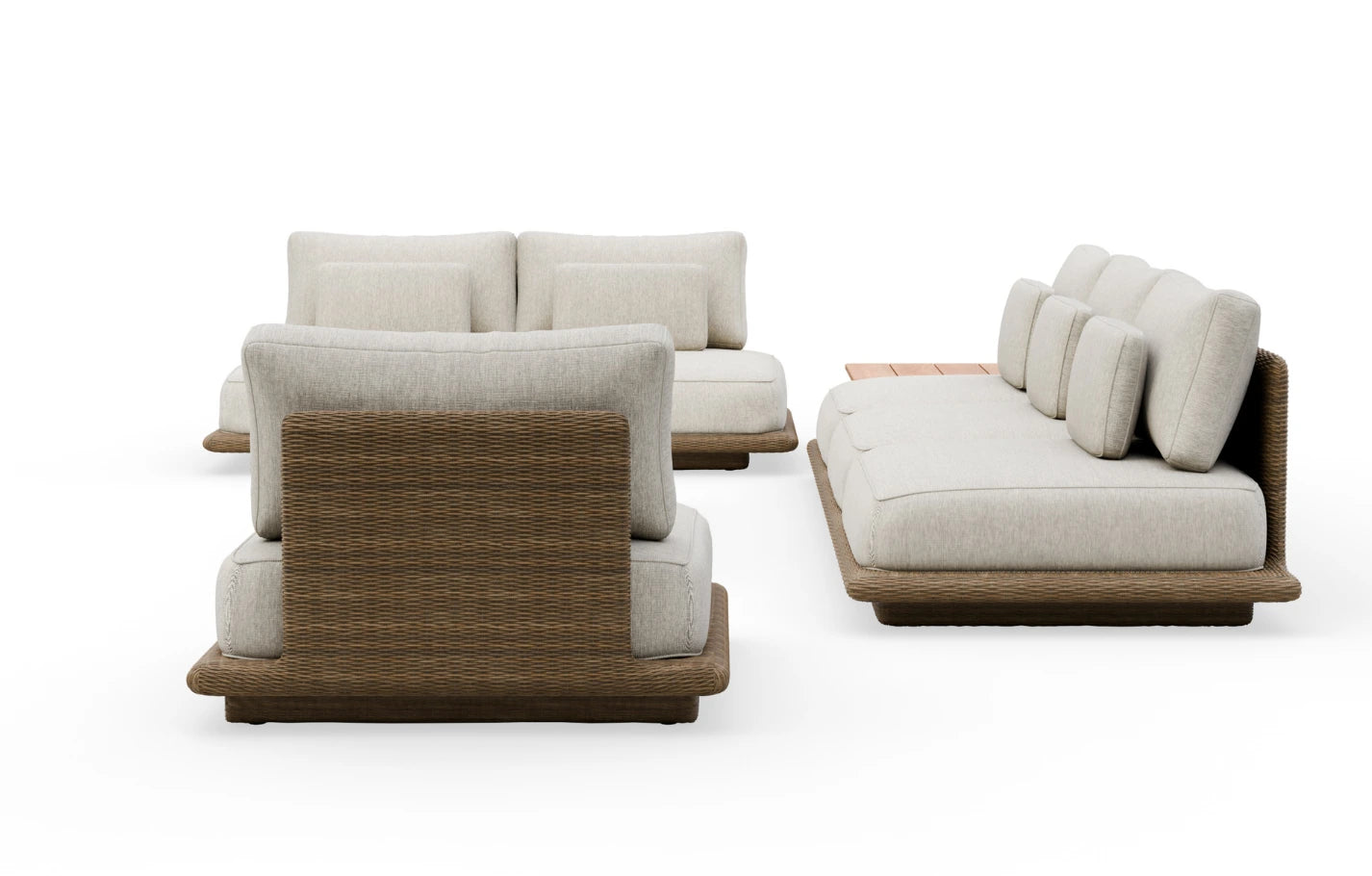 Lark 6 Seater Sofa and Armchair Garden Set - MINT Outdoor