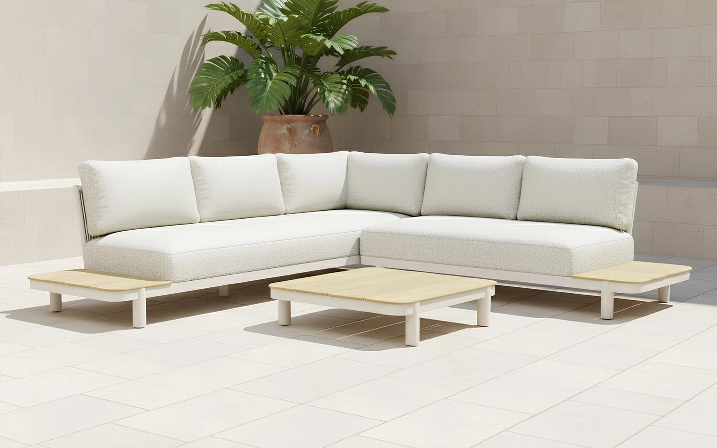 Mira 5-Seater Corner Garden Lounge Set - MINT Outdoor