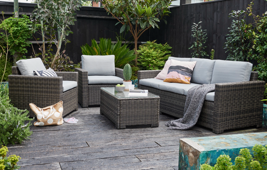 Murcia Grey 5 Seater Garden Lounge Set - MINT Outdoor