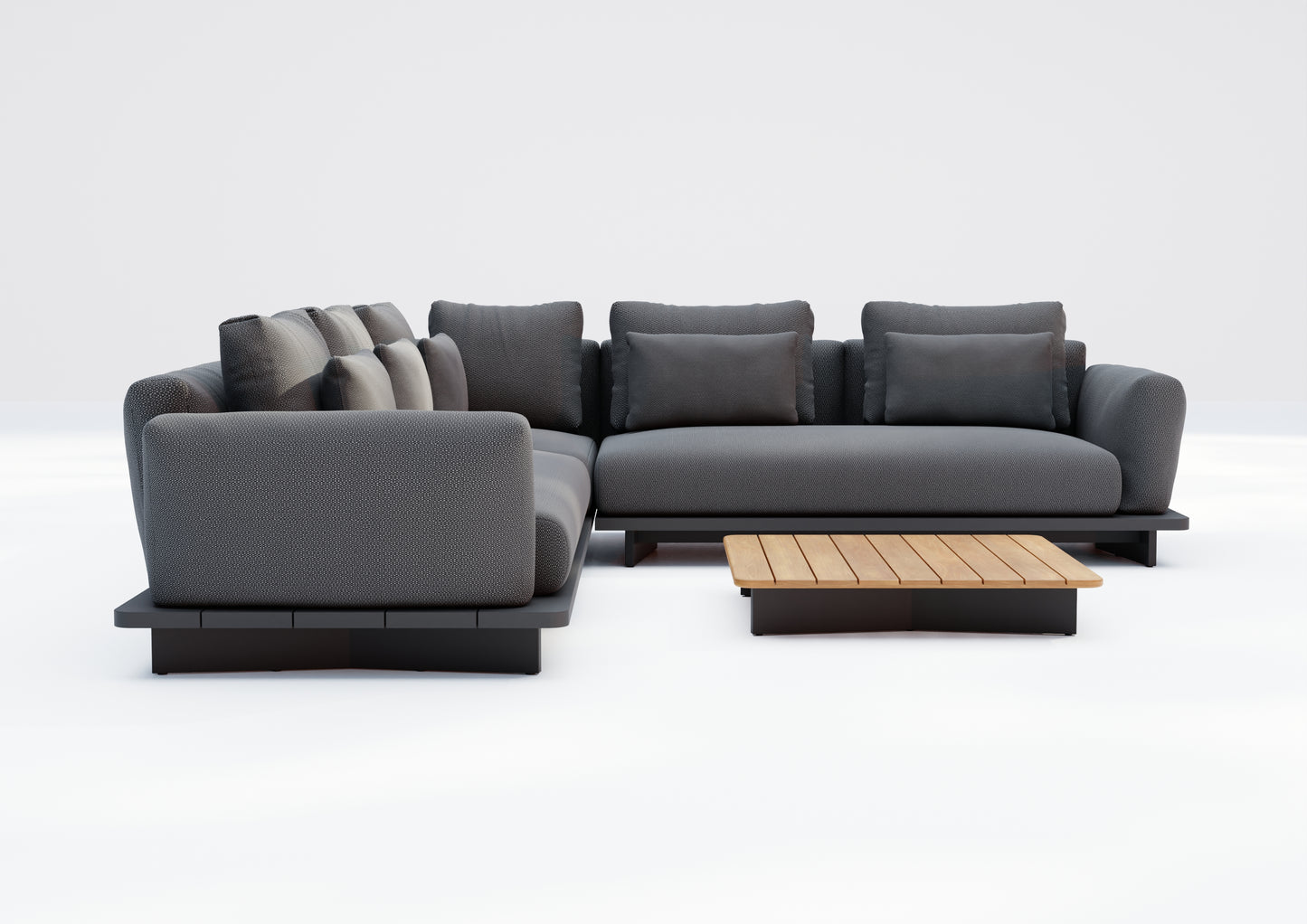 Tenerife Grey 5 Seater Corner Lounge Set - MINT Outdoor