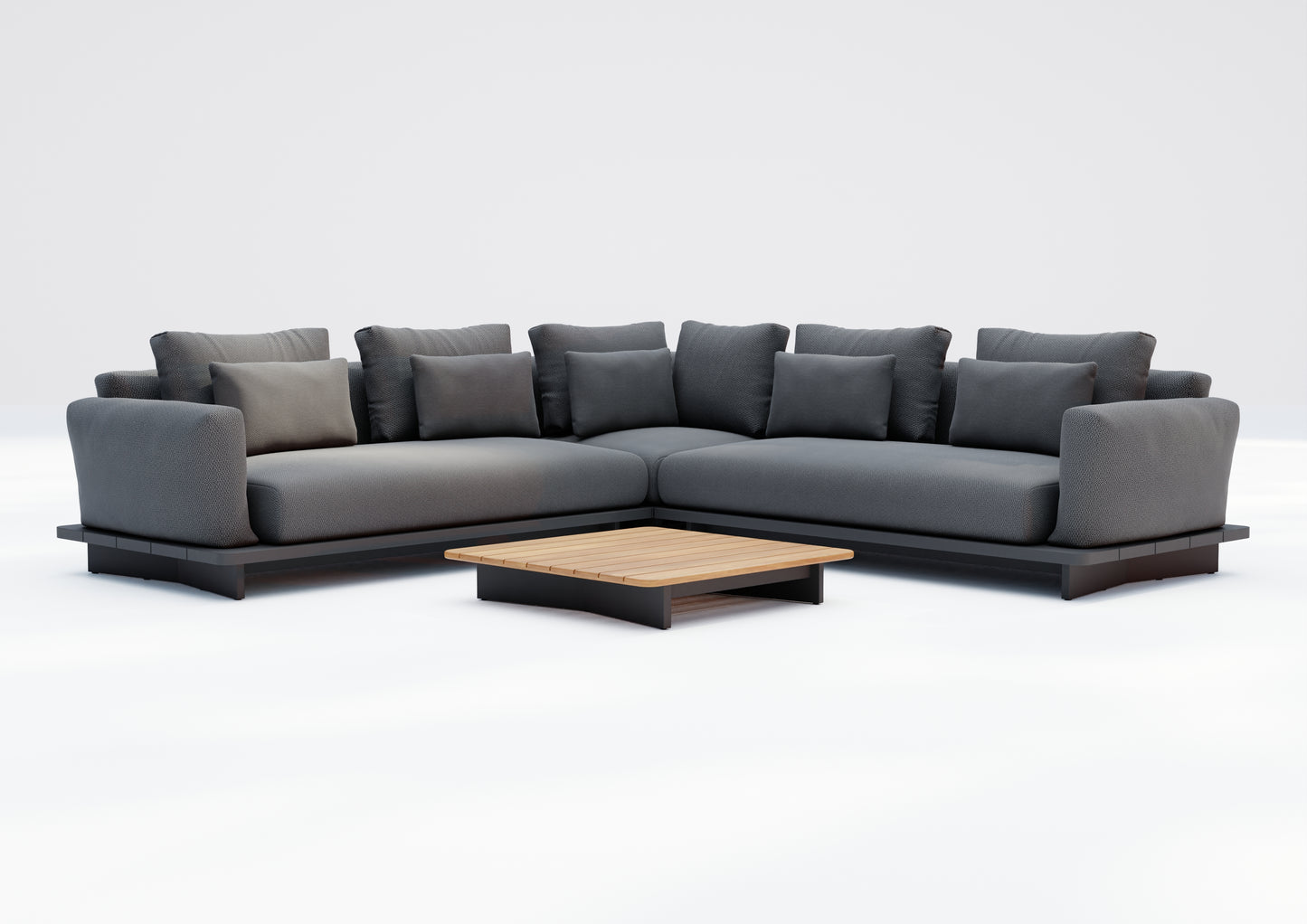 Tenerife Grey 5 Seater Corner Lounge Set - MINT Outdoor