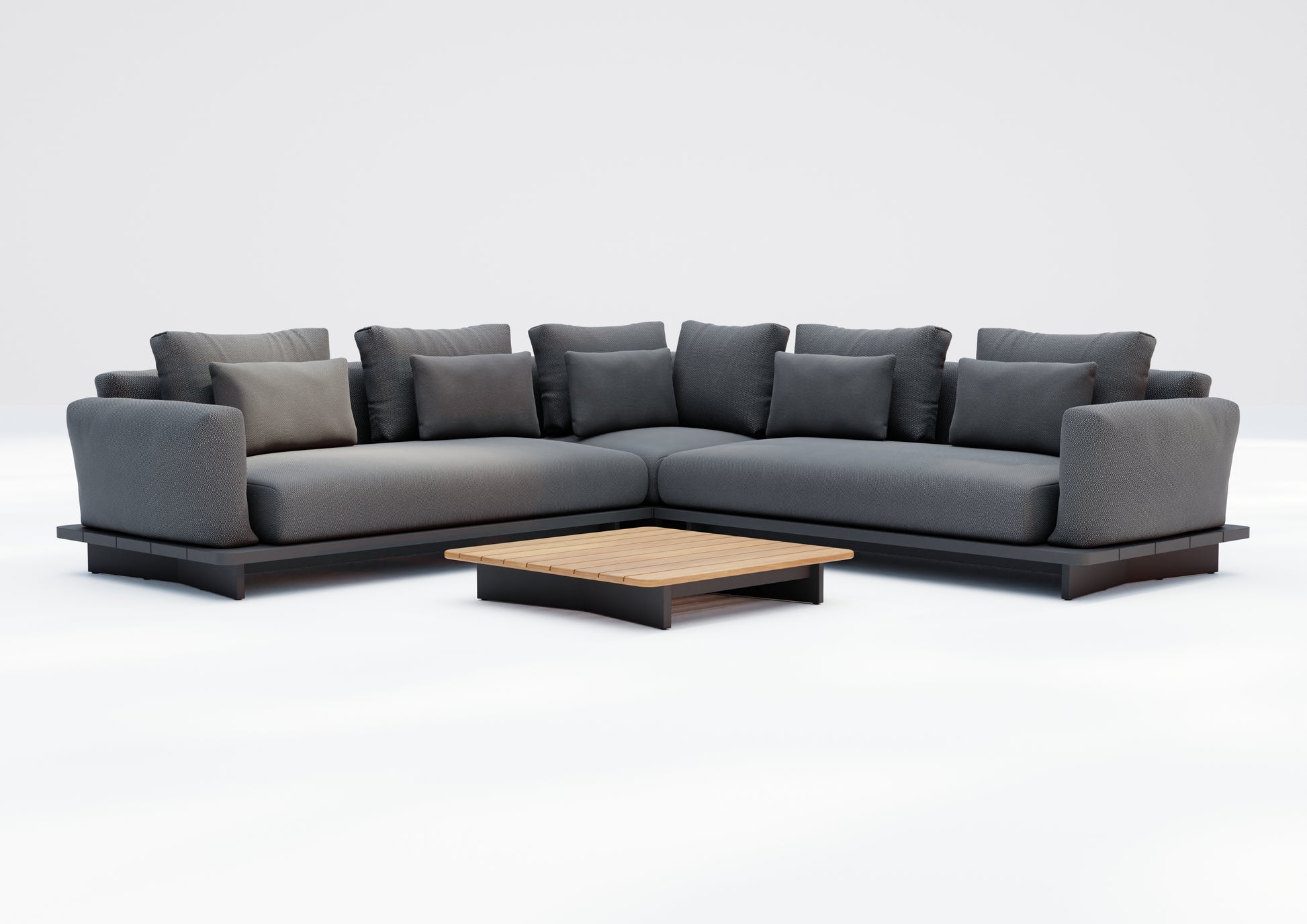 Tenerife Grey 5 Seater Corner Lounge Set - MINT Outdoor