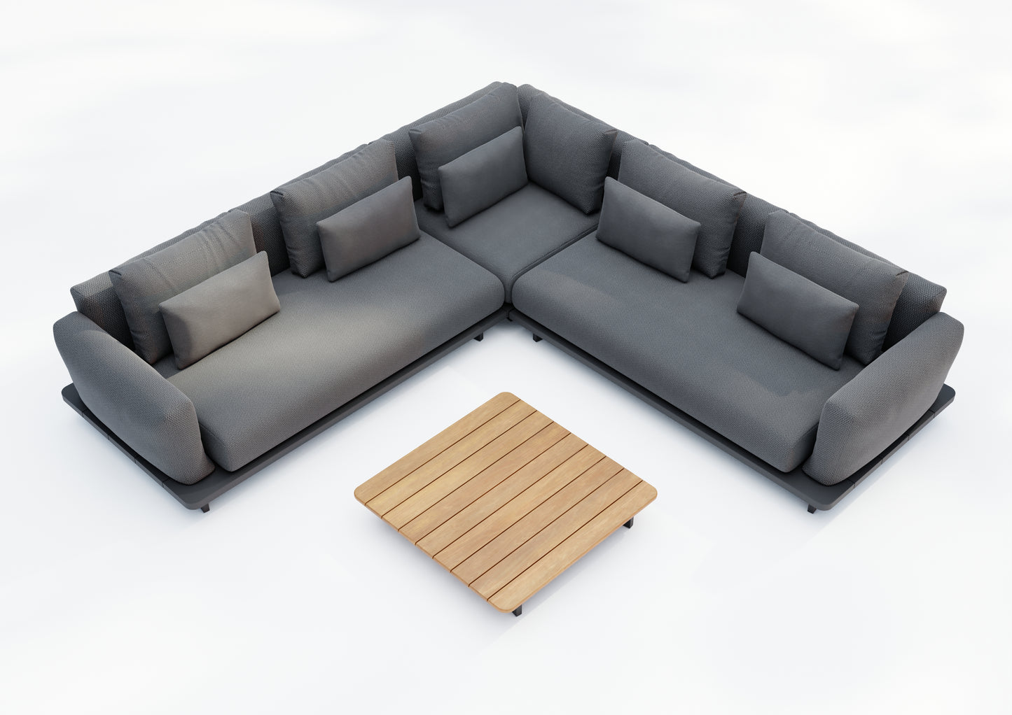 Tenerife Grey 5 Seater Corner Lounge Set - MINT Outdoor