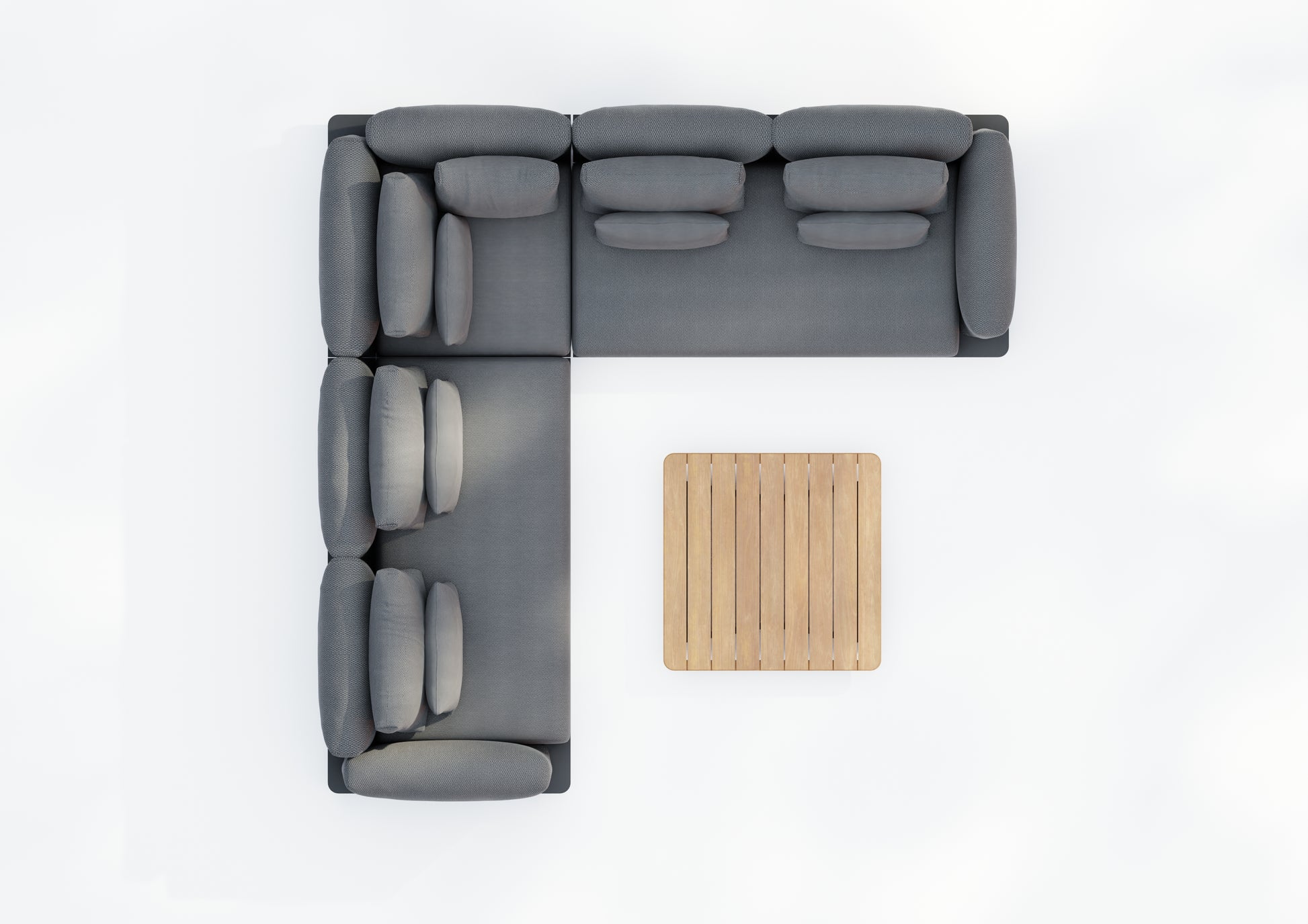 Tenerife Grey 5 Seater Corner Lounge Set - MINT Outdoor