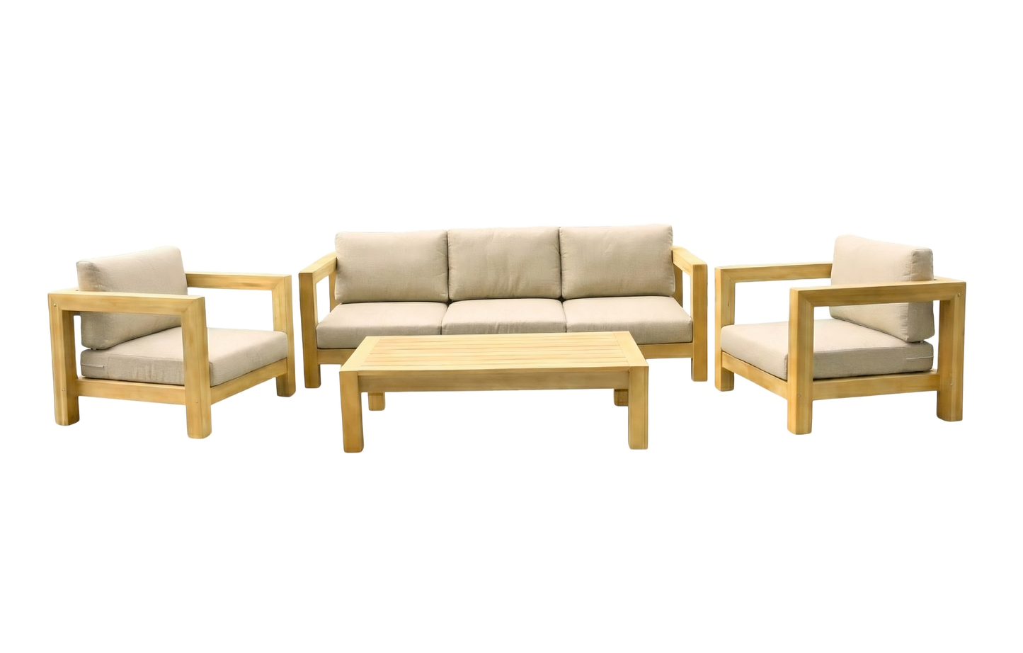 Adelaide 5 Seater Wooden Garden Sofa and Armchair Set