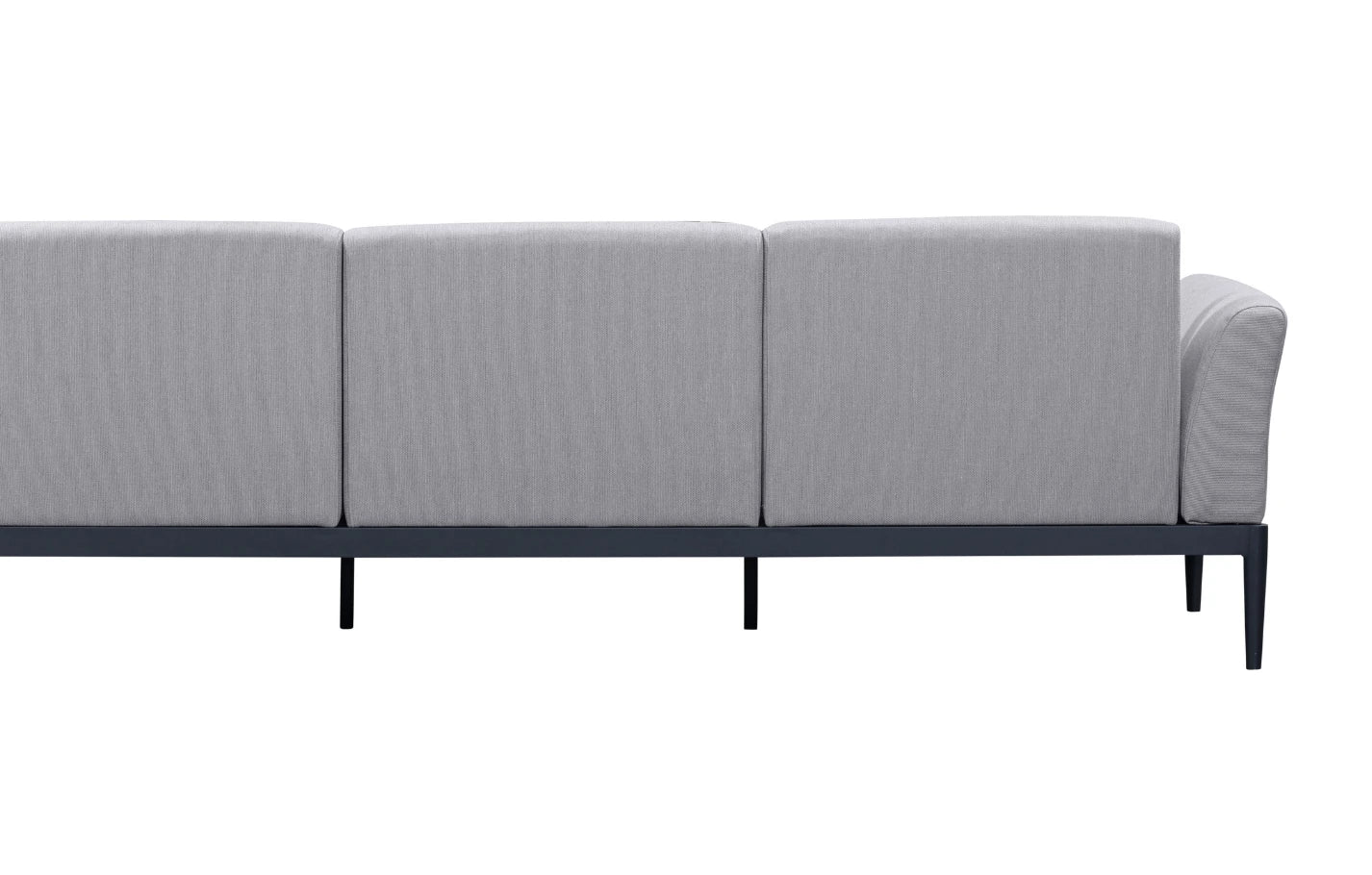 Alta 5 Seater Corner Grey Aluminium Corner Garden Sofa - MINT Outdoor