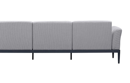 Alta 5 Seater Corner Grey Aluminium Corner Garden Sofa - MINT Outdoor