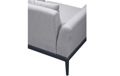 Alta 5 Seater Corner Grey Aluminium Corner Garden Sofa - MINT Outdoor