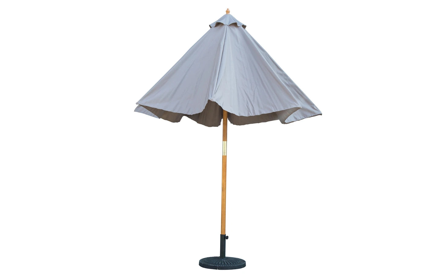 Bali Grey Wooden Parasol 2.85m - MINT Outdoor