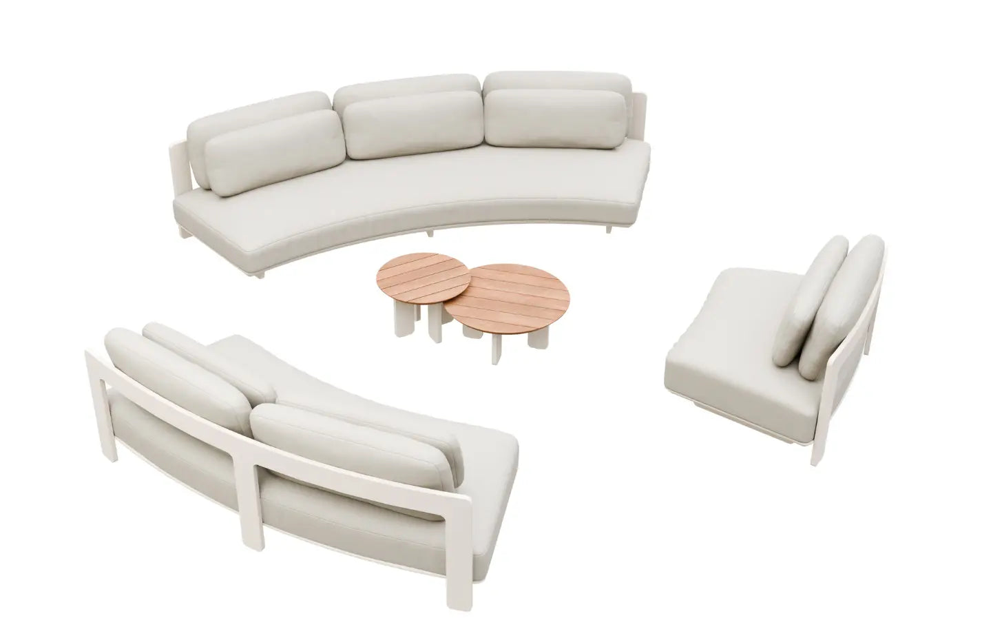 Test Harbour 6 Seater Teak and Aluminium Garden Sofa and Armchair Set (Copy) - MINT Outdoor