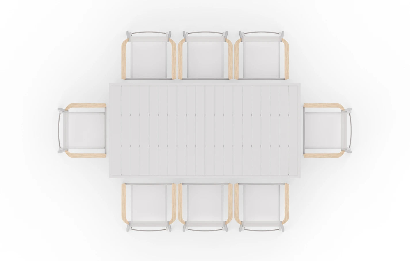 Belfast 8 Seater Aluminium Taupe Dining Set - MINT Outdoor