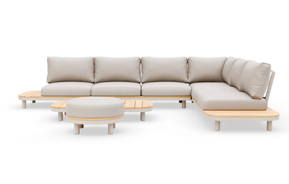 Cove 7 Seater Corner Solid Wood Garden Sofa Set - MINT Outdoor