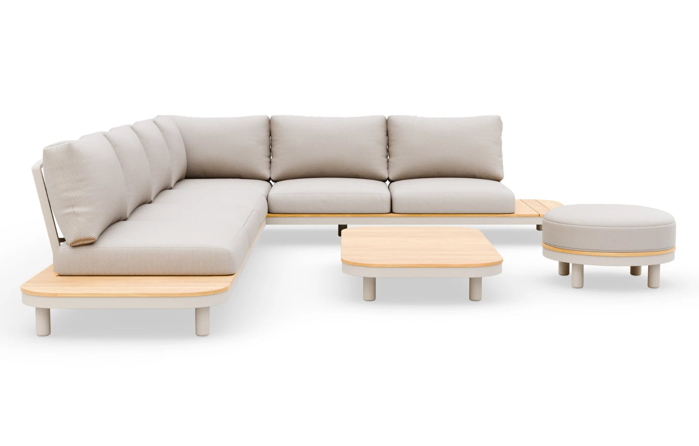 Cove 7 Seater Corner Acacia Wood Garden Sofa Set