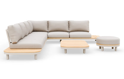 Cove 7 Seater Corner Solid Wood Garden Sofa Set - MINT Outdoor