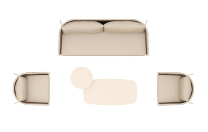 Darcy 5 Seater Woven Garden and Aluminium Sofa and Armchair Set