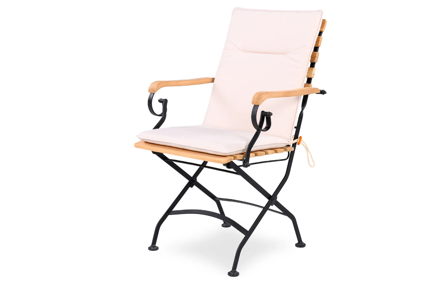 Set of 2 Folding Padded Garden Armchair Cushions 88 x 44cm