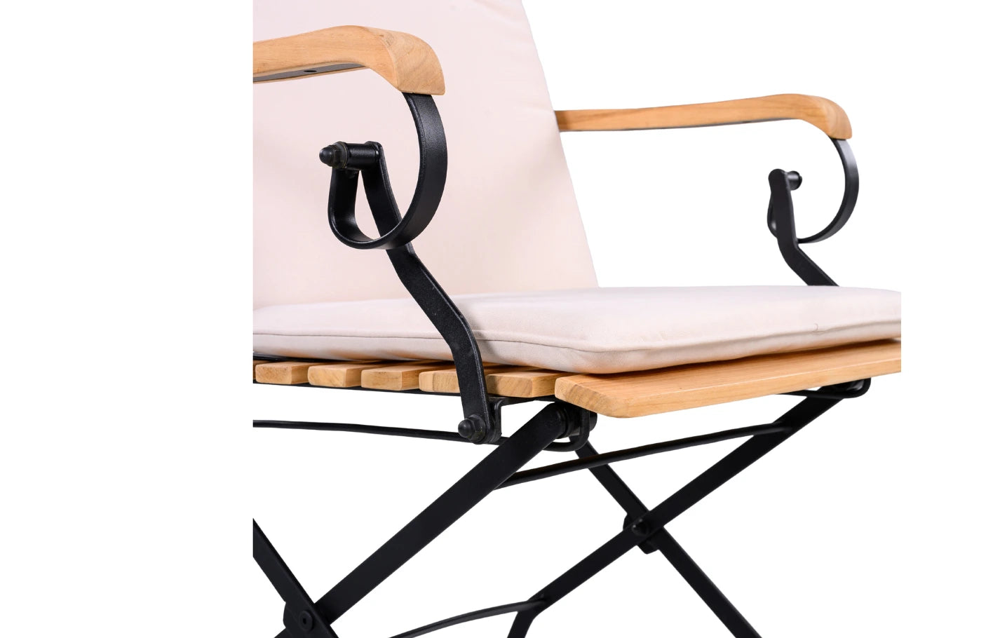 Set of 2 Folding Padded Garden Armchair Cushions 88 x 44cm