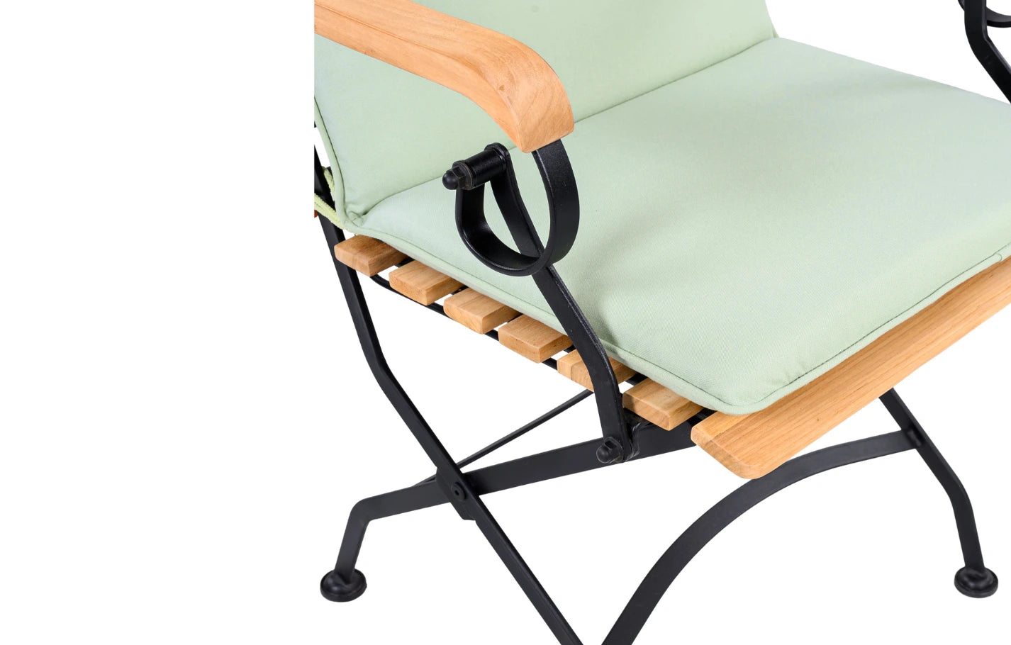 Set of 2 Folding Padded Garden Armchair Cushions 88 x 44cm