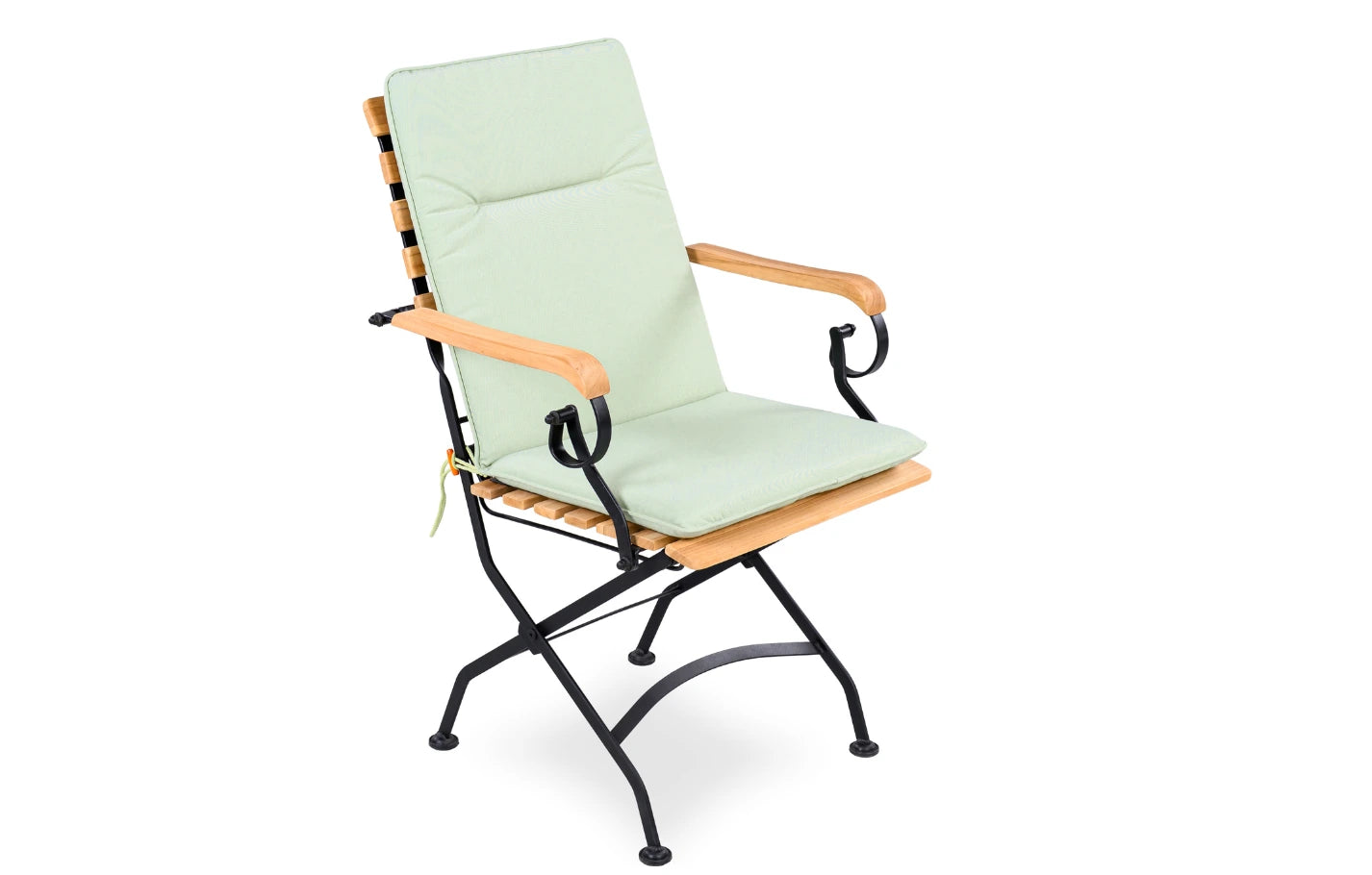 Set 2 Folding Padded Garden Armchair Cushions 88 x 44cm