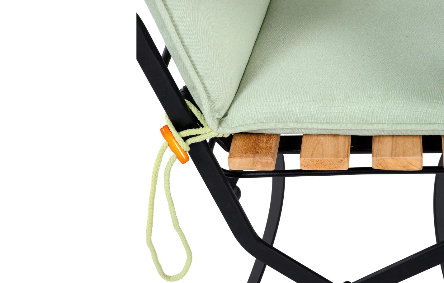 Set of 2 Folding Padded Garden Armchair Cushions 88 x 44cm