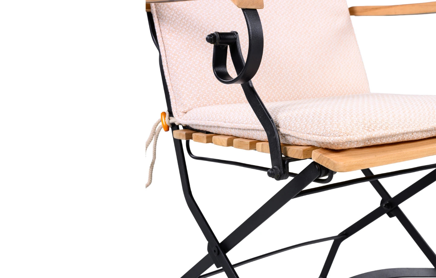 Set of 2 Folding Padded Garden Armchair Cushions 88 x 44cm