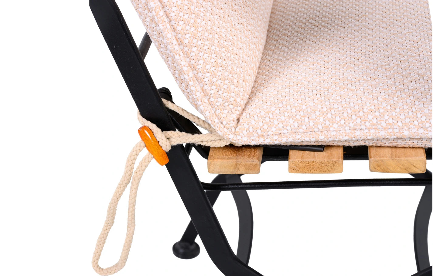 Set of 2 Folding Padded Garden Armchair Cushions 88 x 44cm