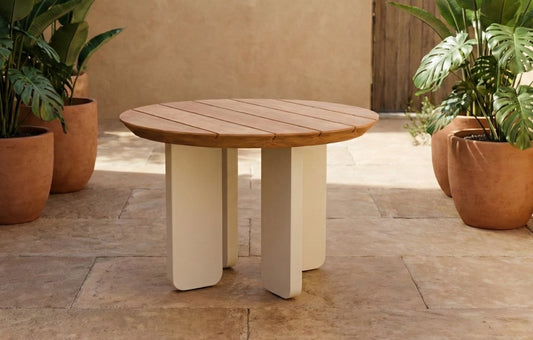 Harbour Teak Round Coffee Table 60cm