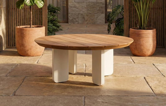 Harbour Teak Round Coffee Table 80cm