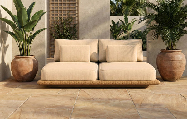 Lark 2 Seater Rattan Garden Sofa - MINT Outdoor