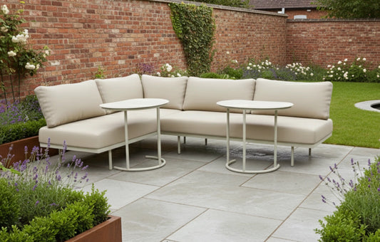 Kiki Beige 4-Seater Garden Corner Sofa - MINT Outdoor