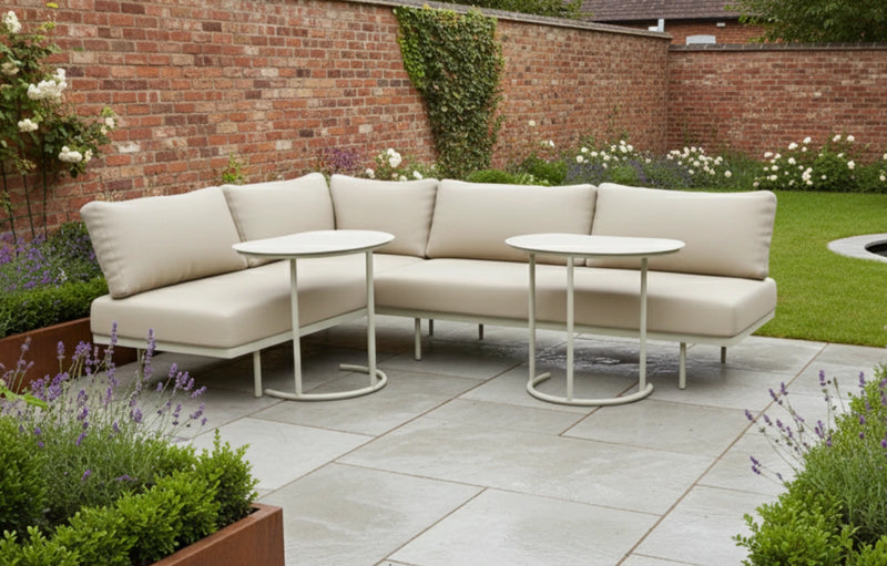 Kiki Beige 4-Seater Garden Corner Sofa - MINT Outdoor