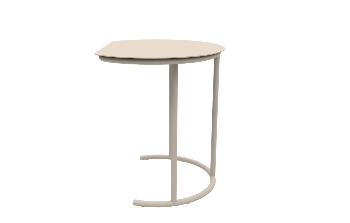 Kiki C-Shaped Metal Garden Side Table