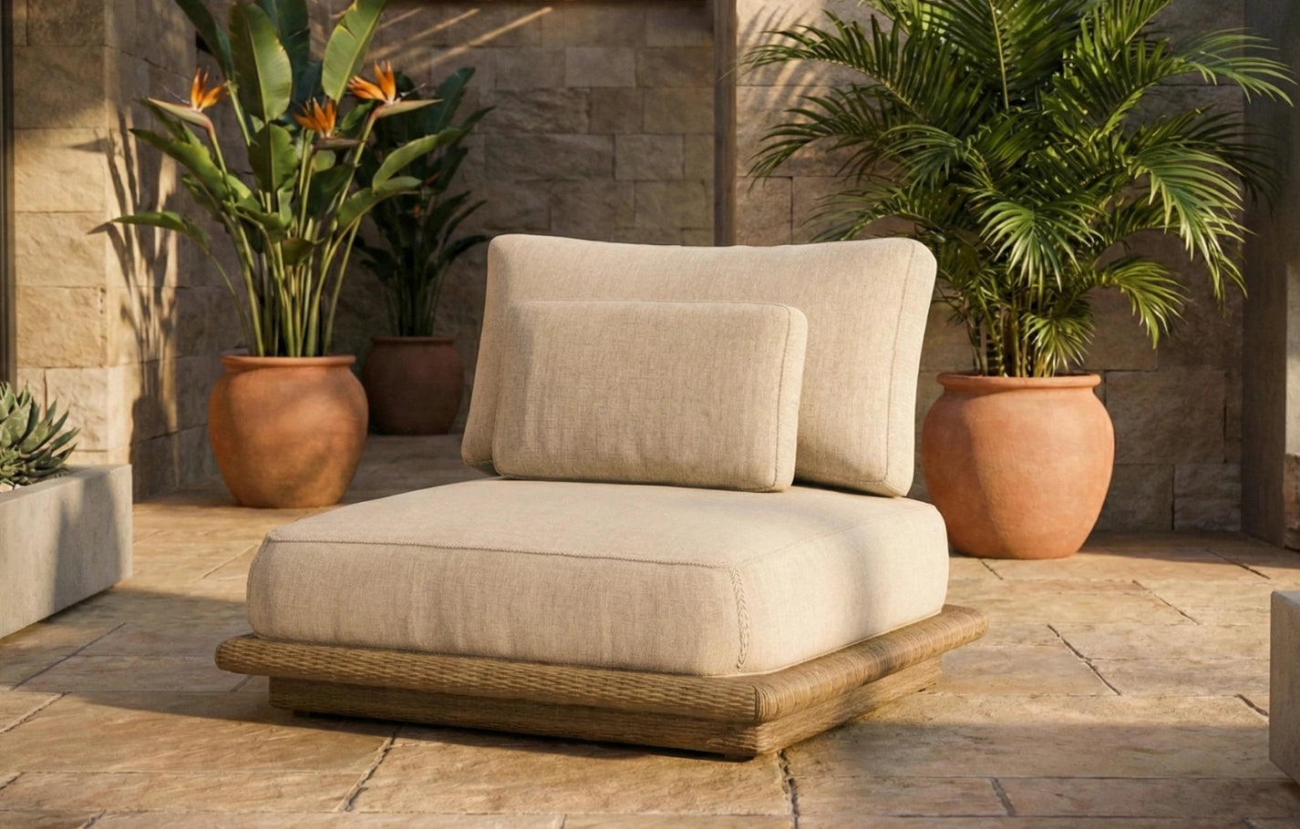 Lark Rattan Garden Chair