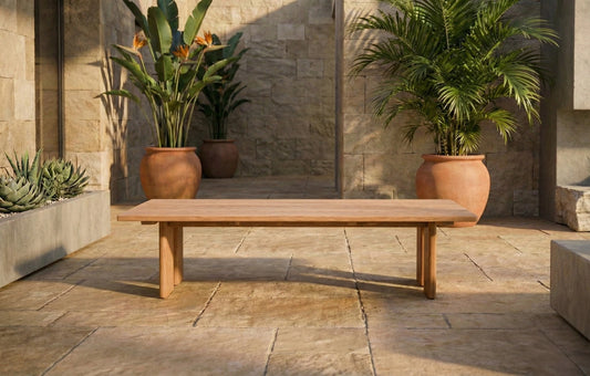 Lark 140cm Teak Garden Coffee Table