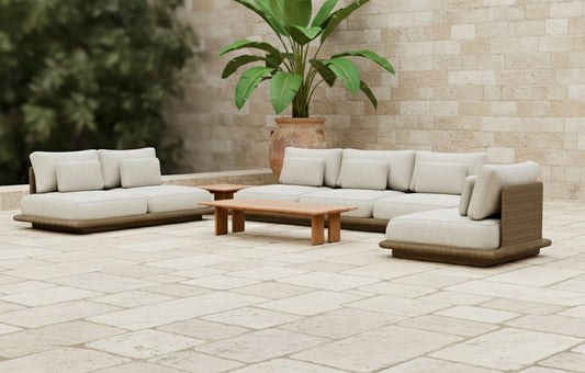 Lark 6 Seater Sofa and Armchair Garden Set - MINT Outdoor