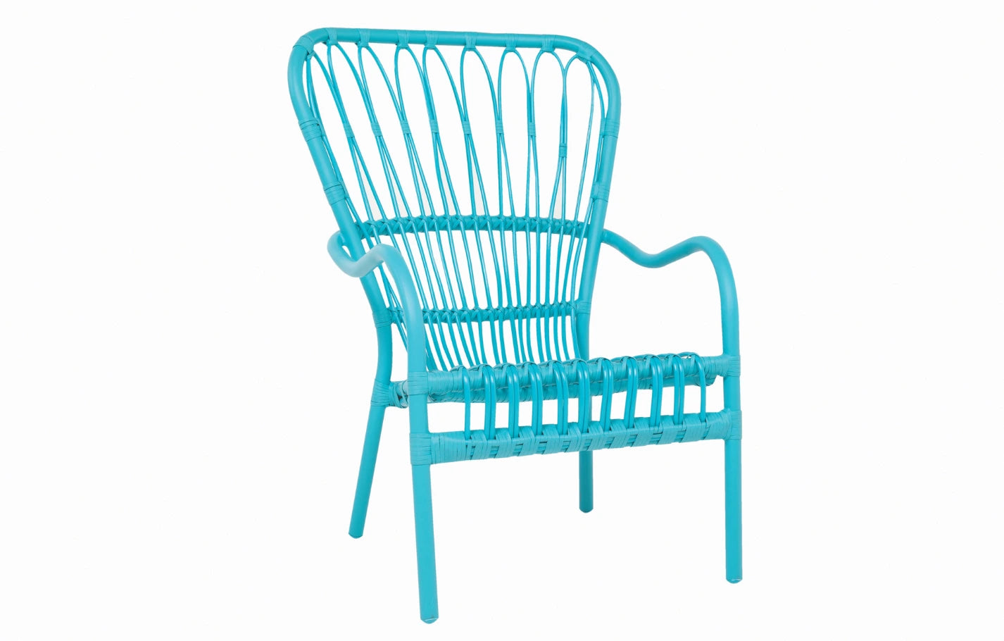 New England Adironack Woven Blue Green Orange Garden Chair