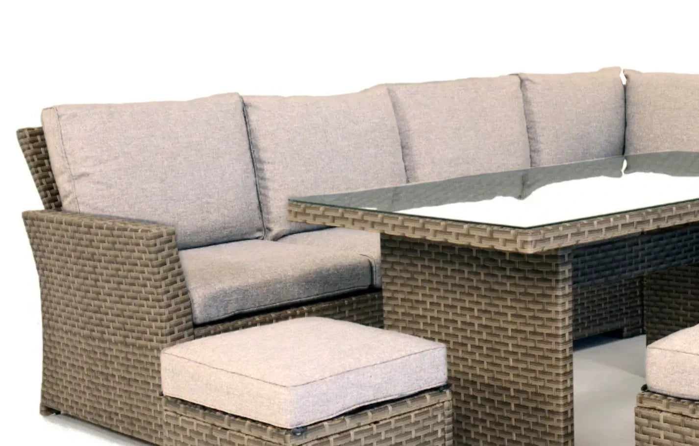 Palma Grey Garden Lounge Set Replacement Cushions/Covers - MINT Outdoor