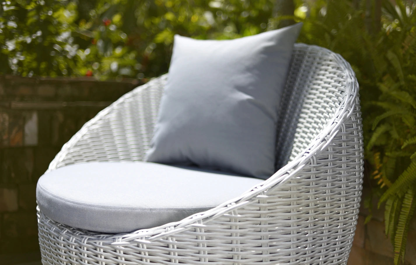 Pod 2 Seater Round Rattan Balcony Bistro Garden Set