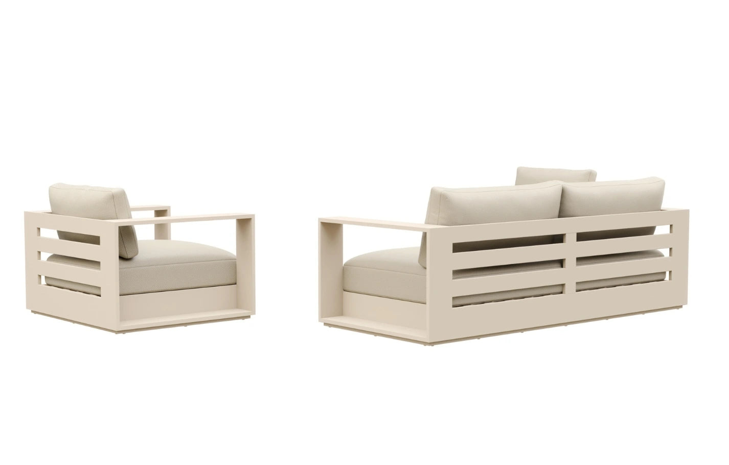 Sloane 4 Seater Aluminium Garden Sofa and Armchair Set